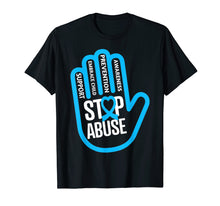 Load image into Gallery viewer, Child Abuse Awareness T Shirt - show your support for kids