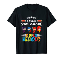 Load image into Gallery viewer, I Train 2nd Grade Super Heroes Teacher Team Gift T Shirt