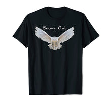 Load image into Gallery viewer, Snowy Owl T-Shirt - Snowy Owl in Flight T-shirt