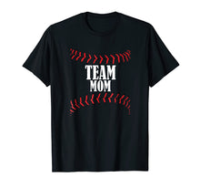 Load image into Gallery viewer, Baseball Softball Team Mom Tshirt Gift Shirt Women