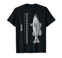 Load image into Gallery viewer, Fishing Ruler TShirt Fishermen Bass Fathers Day Gift Tee
