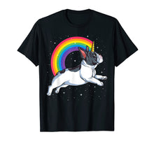 Load image into Gallery viewer, French Bulldog Unicorn Shirt Girls Space Galaxy Frenchicorn