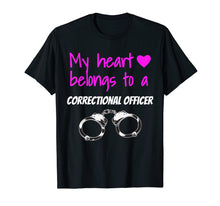 Load image into Gallery viewer, Correctional Officer Wife T Shirt Corrections Girlfriend Tee