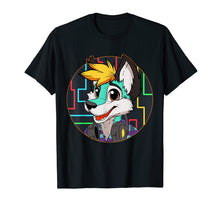Load image into Gallery viewer, Djing Dj Fox Furry tshirt Furries Tail Ears Cosplay Shirt