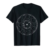 Load image into Gallery viewer, Constellation Shirt Vintage Retro Sky Map T-shirts