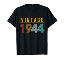 Load image into Gallery viewer, 75 Years Old 1944 Vintage 75th Birthday T Shirt Decorations