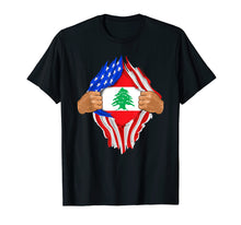 Load image into Gallery viewer, Lebanese Blood Inside Me T-Shirt | Lebanon Flag Gift