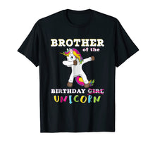 Load image into Gallery viewer, Brother of the Birthday Girl T-Shirt Magic Unicorn