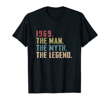 Load image into Gallery viewer, Mens 1969 The Man Myth The Legend 50th Birthday Gift T-Shirt