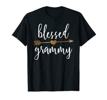 Load image into Gallery viewer, Cute Gold Arrow Blessed Grammy Shirt Thanksgiving Shirt