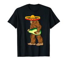 Load image into Gallery viewer, Bigfoot Carrying avocado shirts Cinco de Mayo Sasquatch men