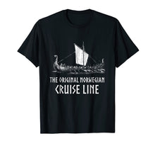 Load image into Gallery viewer, Viking Ship Cruise Line T-Shirt - Odin And Valhalla