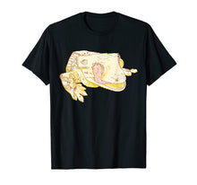 Load image into Gallery viewer, Crested Gecko Lizard with Tattoos Licking Eyeball T-Shirt