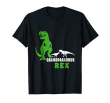 Load image into Gallery viewer, Grandpasaurus T shirt T rex Grandpa Saurus Dinosaur Men Dad