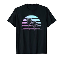 Load image into Gallery viewer, Pastel Goth California Sunset Tshirt - Aesthetic Palm Tree