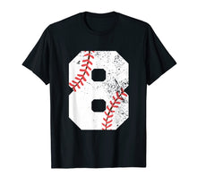 Load image into Gallery viewer, Kids 8th Birthday Baseball 8 Years Old shirt