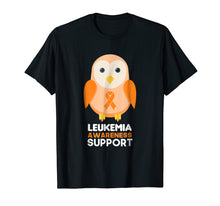 Load image into Gallery viewer, Leukemia Awareness Orange Ribbon Cute Baby Owl T-shirt