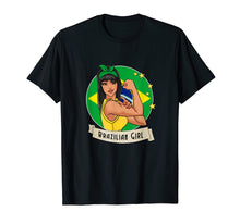 Load image into Gallery viewer, Brazil Girl T-shirt Brazilian Flag Brasil Gift