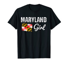 Load image into Gallery viewer, Maryland Flag Shirts Maryland Girl T-Shirt