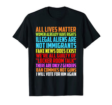 Load image into Gallery viewer, All Lives Matter Women Already Have Right Rights Shirt