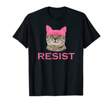 Load image into Gallery viewer, Resist Persist Protest Cat Hat T-Shirt