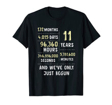 Load image into Gallery viewer, 11 Years Anniversary T-Shirt Gift for Her or Him