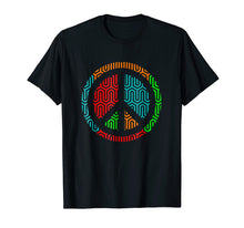 Load image into Gallery viewer, Peace Symbol 70's T-Shirt - Bright Colors Tshirt - Peaceful