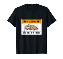 Load image into Gallery viewer, Funny Pajama Shirt Do Not Disturb - Sloth Pajamas PJ Shirts