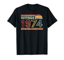 Load image into Gallery viewer, 1974 Vintage T Shirt, Birthday Gift Tee. Retro Style Shirt.