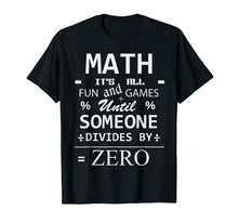 Load image into Gallery viewer, Funny Math T Shirt Division College Math Teacher Humor Tee