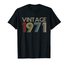 Load image into Gallery viewer, 48th Birthday Gift Idea Vintage 1971 T-Shirt Distressed