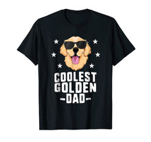 Load image into Gallery viewer, Coolest Golden Dad T-Shirt for Men Retriever New Dog Owner