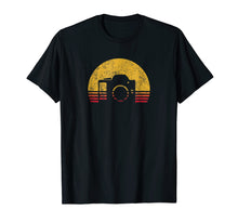 Load image into Gallery viewer, Vintage Retro Sunset Camera Shirt Photographer Gift