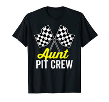 Load image into Gallery viewer, Aunt Pit Crew Shirt for Racing Party Costume (Dark)