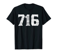 Load image into Gallery viewer, 716 Area Code Buffalo NY Graphic T-Shirt