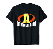 Load image into Gallery viewer, The Incredible Aunt Superhero T-Shirt for Women (Bold Text)