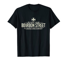 Load image into Gallery viewer, Bourbon Street New Orleans Louisiana Distressed T-Shirt