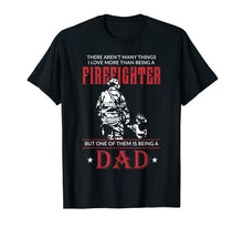 Load image into Gallery viewer, Mens Firefighter Dad & Son T Shirt Daddy Father's Day Christmas