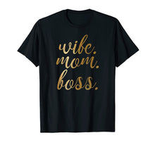 Load image into Gallery viewer, Gold Wife Mom Boss Shirt Wife Shirt