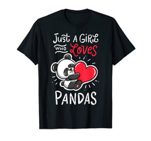 Load image into Gallery viewer, Panda T Shirt Giant Panda Bear T-Shirt Animal Heart Tee