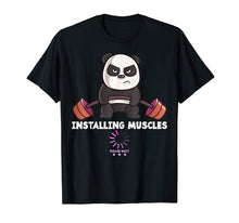 Load image into Gallery viewer, Panda Weightlifting T Shirt Gym Workout Humor Deadlift Tee