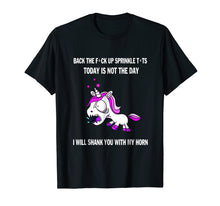 Load image into Gallery viewer, I Will Shank You With My Horn T-shirts Unicorn Funny Shirts
