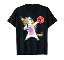 Load image into Gallery viewer, Cute Unicorn Doughnut Donut T-Shirt Funny Gifts Donut Lover