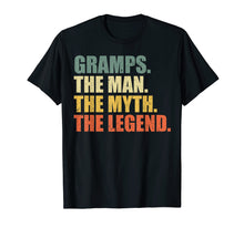 Load image into Gallery viewer, GRAMPS - THE MAN MYTH LEGEND Shirt, Gift Fathers Day T shirt