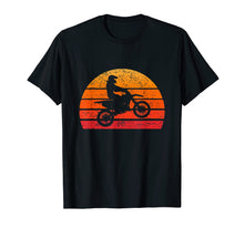 Load image into Gallery viewer, Dirtbike Motocross T Shirt Vintage Retro Sunset 70s 80s