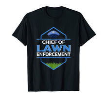 Load image into Gallery viewer, Funny Lawn Enforcement Officer Tshirt Grass Mowing Tee Men