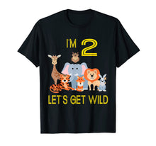 Load image into Gallery viewer, Kids 2 Year Old Zoo Birthday Shirt Safari Jungle Animal 2nd