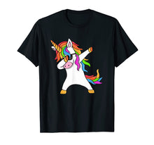 Load image into Gallery viewer, Dabbing Unicorn T-Shirt - Unicorn Dab T-Shirt - Unicorn Gift