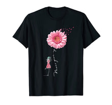 Load image into Gallery viewer, Never give up t-shirt Breast Cancer daisy flower woman T-Shirt