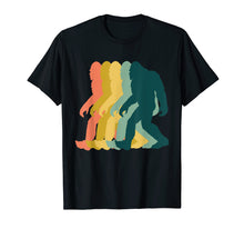 Load image into Gallery viewer, Vintage Retro 1970s Style Rainbow Bigfoot Silhouette T-Shirt